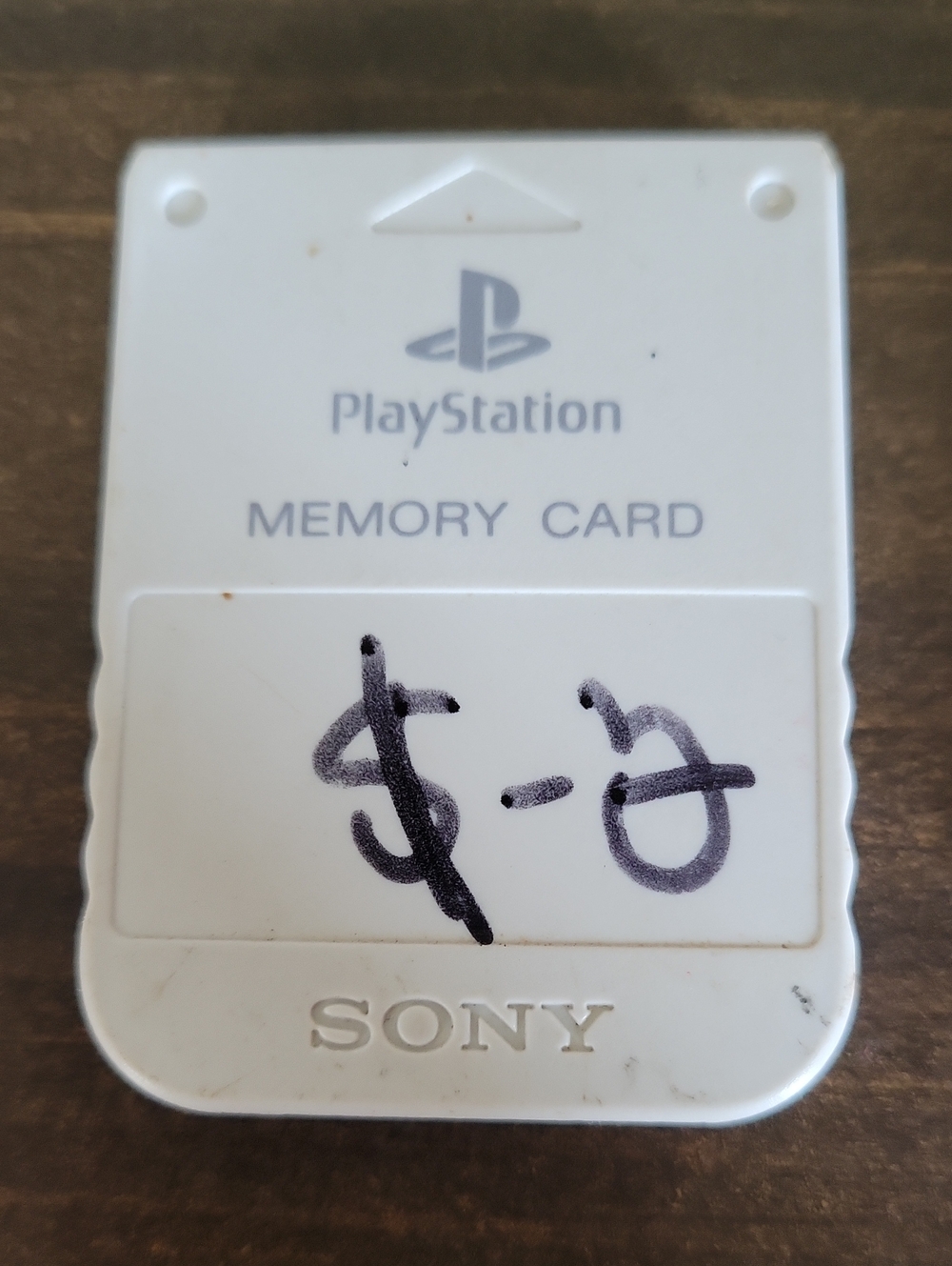 Sony White PlayStation Memory Card - Classic PS1 Save Storage